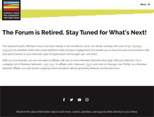 Tablet Screenshot of memberforum.nationalguild.org